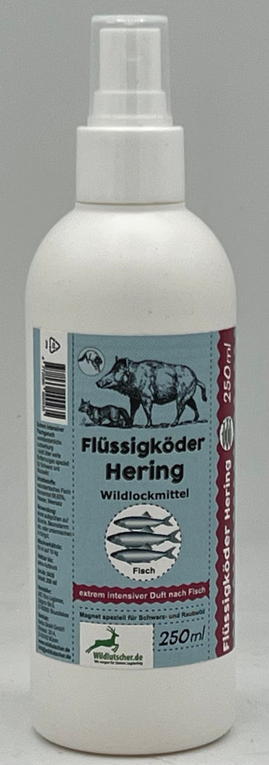 Wildlutscher Flüssigköder / Köderspray  Hering Duft | lockt, bindet und lenkt Wild