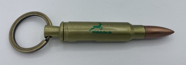 Wildlutscher Schlüsselanhänger Flaschenöffner im Kaliber .308