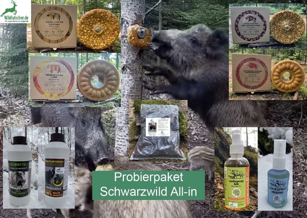 Wildlutscher Probierpaket Schwarzwild All In | lockt, bindet und lenkt Wild