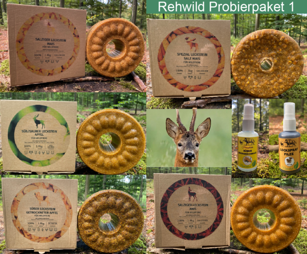 Wildlutscher Probierpaket Rehwild Nr.1 | lockt, bindet und lenkt Wild