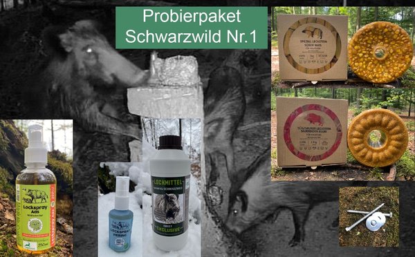 Trail Package Wild Boar Nr1 (V2)  (2 licks/2 bait spray/1 Lure / screws)