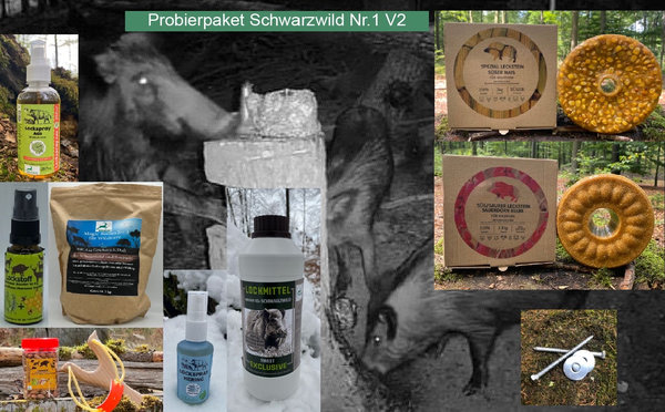 Trail Package Wild Boar Nr1 (V2)  (2 licks/2 bait spray/1 Lure / screws)