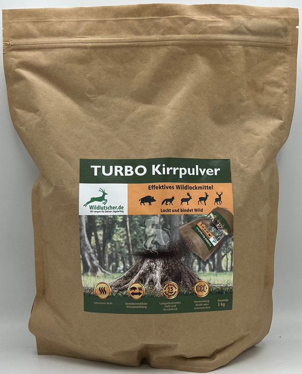 Wildlutscher Turbo Kirrpulver |lockt, bindet und lenkt Wild